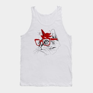 Caticorn Is My Valentine, Unicorn Valentine Tank Top